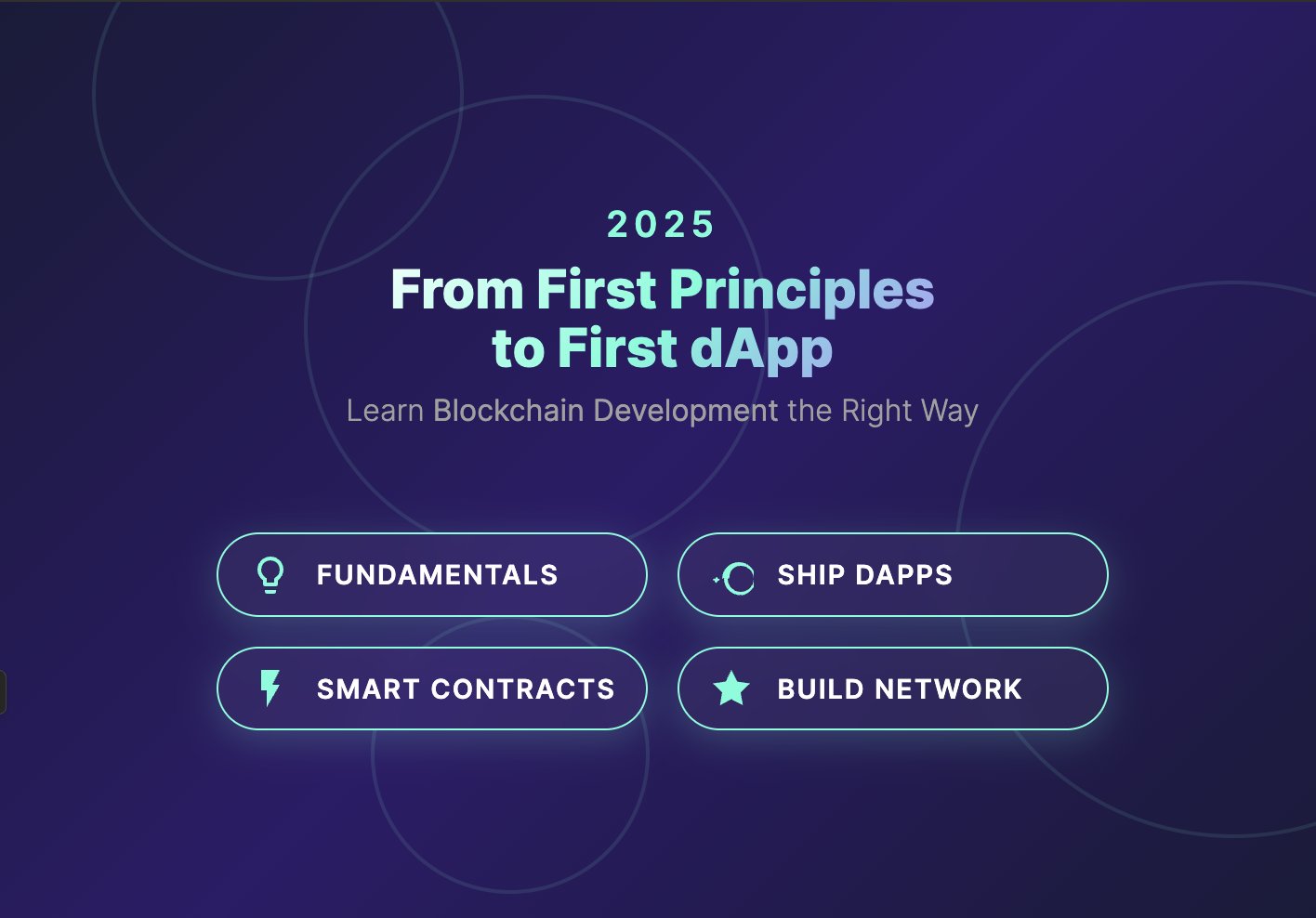 From First Principles to First dApp: Learn Blockchain Dev in 2025